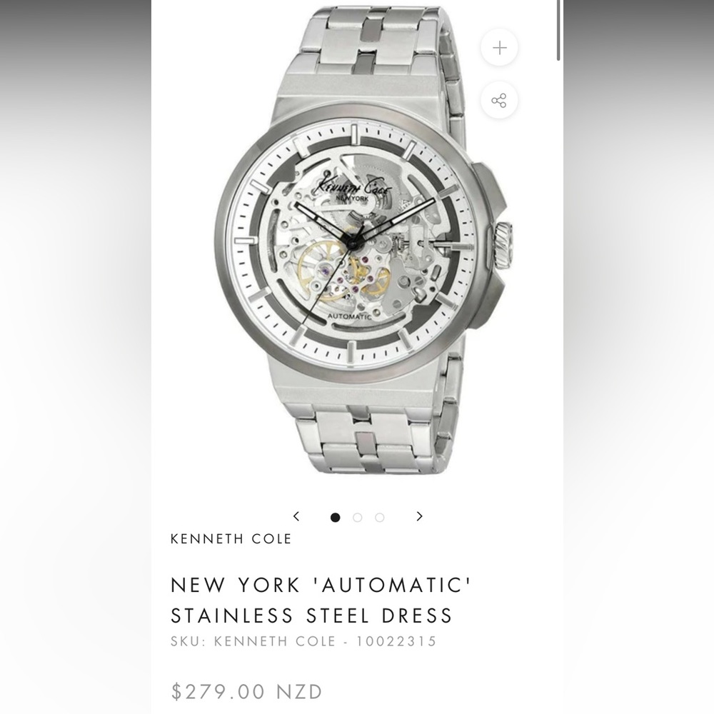 Kenneth Cole watch for sale. Used like new works perfectly fine